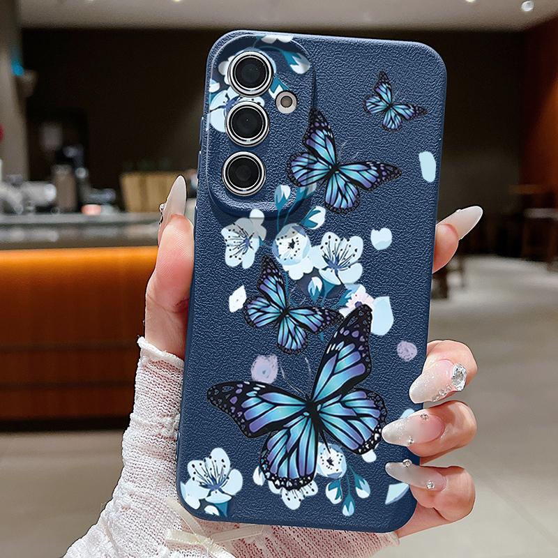 

Flower Butterfly Patterned Phone Case For Samsung Galaxy A57 A56 A55 A37 A17 A36 A16 A15 5G A35 A26 A25 A54 Soft Silicone Cover Galaxy A17