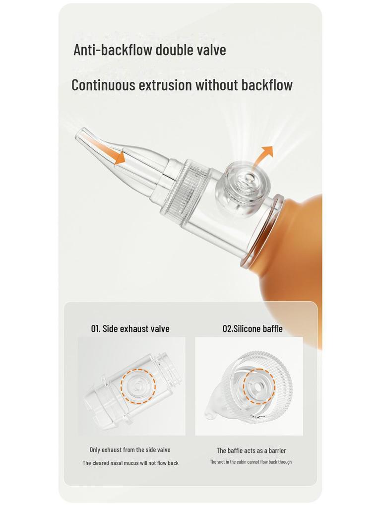 Baby Elephant Nasal Cleaner - Newborn Nose Suction Device for Infant Congestion