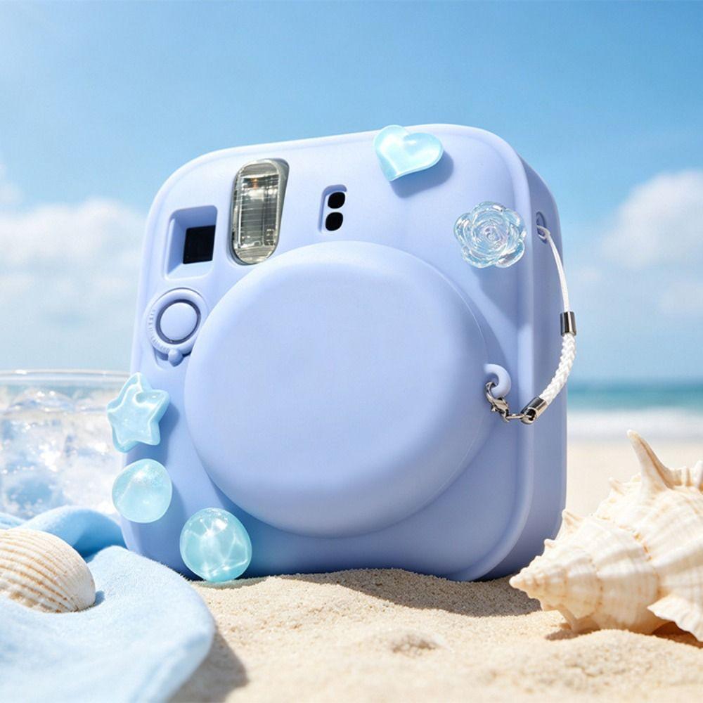 Soft Silicone Instant Camera Cover DIY Camera Case for Fujifilm Instax Mini 13 Travel Photography