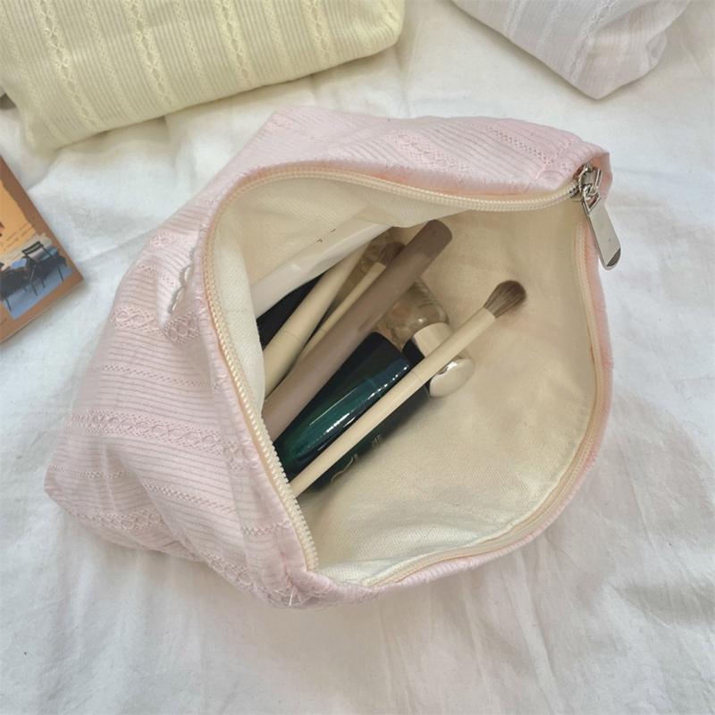 Spacious Bows Cosmetic Bag Practical Makeup Pouch With Spacious Interior And Compact Portable Structure For Essential