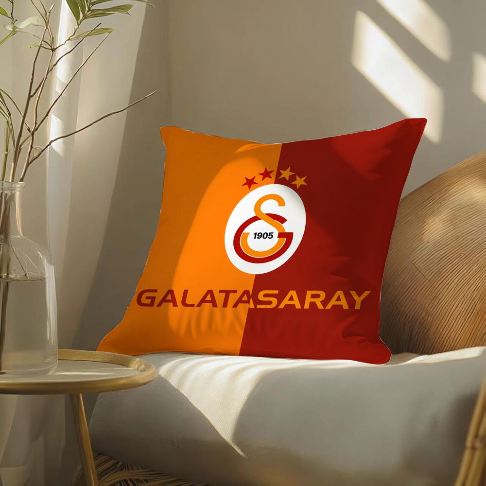 Soccer Funs G-Galatasaray Pillow Case Double-Sided Plush Sofa Cushion Covers Organic Breathable Invisible Zipper