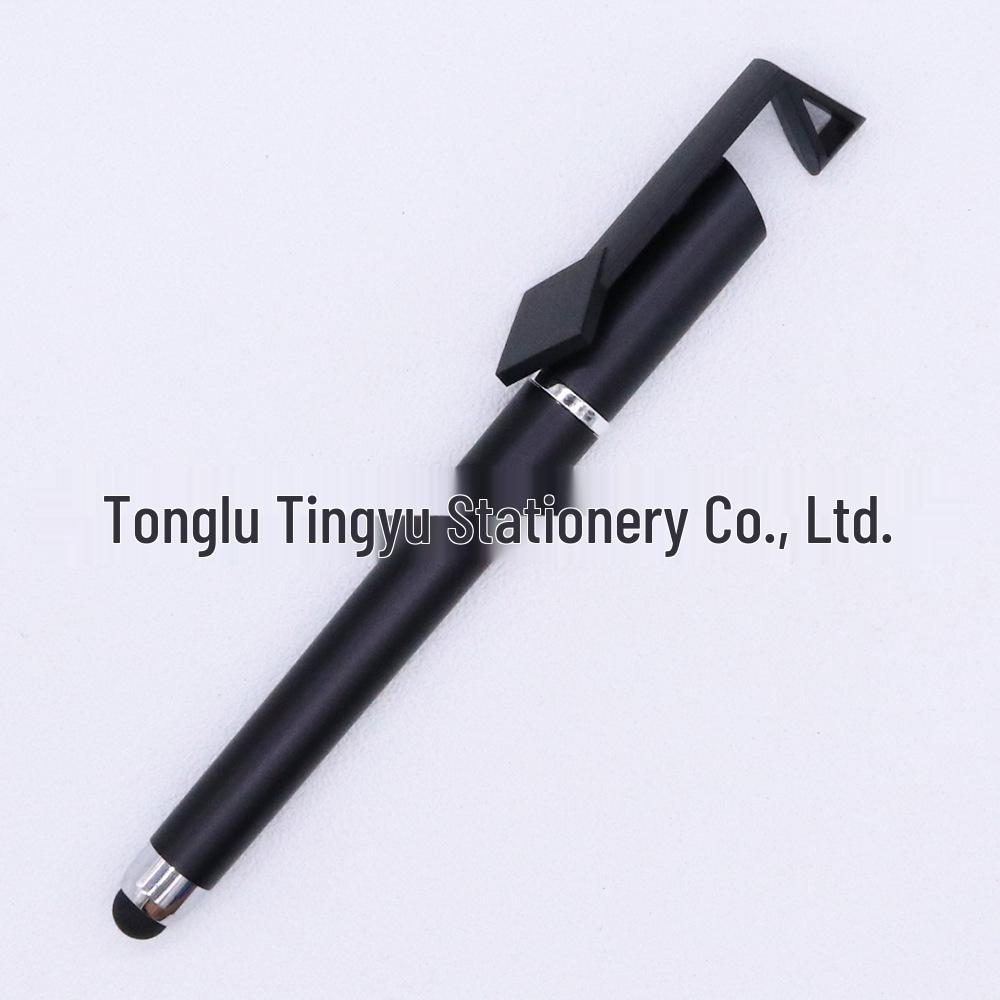 Stylus Ballpoint Pen with Touchscreen Stand & QR Code Clip