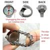 1 Pc Women Men Fashion Mini Ring Watch Vintage Personalized Quartz Finger Watch Rings Jewelry Gifts Accessories