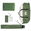 Car Canopy with Roof Green 350 X 250 Cm Polyester and Steel