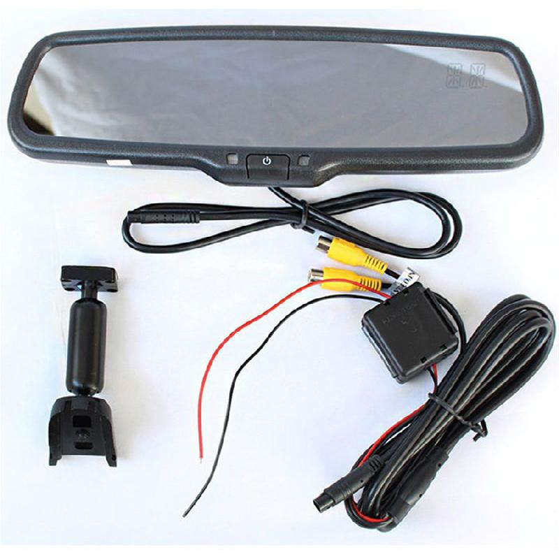 

Auto Dimming Rear View Mirror Built In 4.3 Tft Lcd Monitor 2Ch Video+Bracket Us
