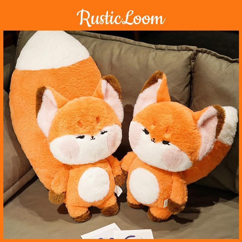 Big Fox Tail Plush Toy Cartoon Stuffed Animal Bedroom Decoration Kids Gifts