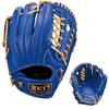ZETT Youth Softball Ground R Brown Size BJGB76555F Glove, Hero, All-Around, Blue/P (2532), L,