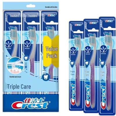 Crest Triple Care Soft Bristle Toothbrushes 3-Pack