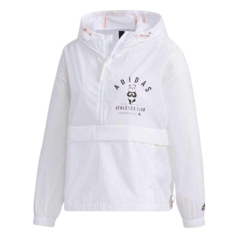 Adidas Jackets Unisex White Hooded Moderate Other GL5630