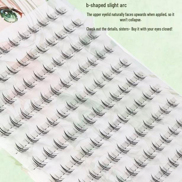 Limfria Manga Barbie Vildkatt Nedre Ögonfransar – Enkla Tre-stegs Nybörjarfransar för en Realistisk Look.