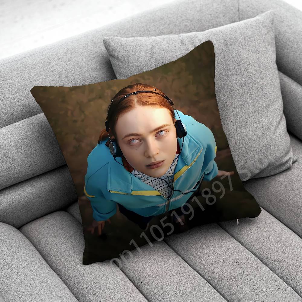 American Actress S-Sadie Sink Throw Pillow Case For 45*45cm 40cm 30cm 50cm 55cm Square Home Pillowcase Case