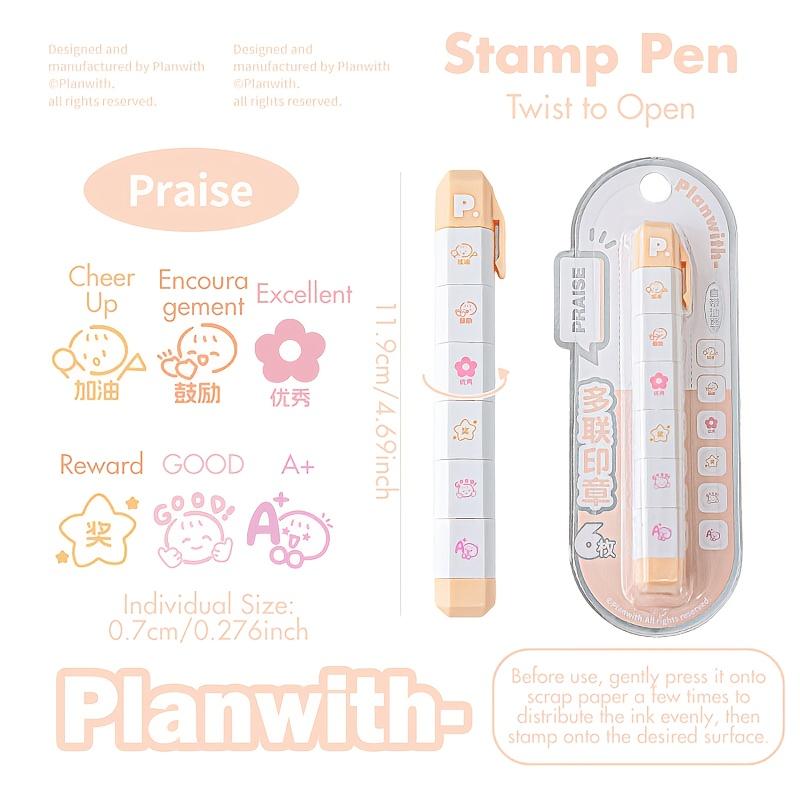 1 pezzo, una Penna Timbro Versatile con Immagini Multiple - un Adorabile Set per Agende, Journaling, Conservare Ricordi, E Appassionati di K-Pop