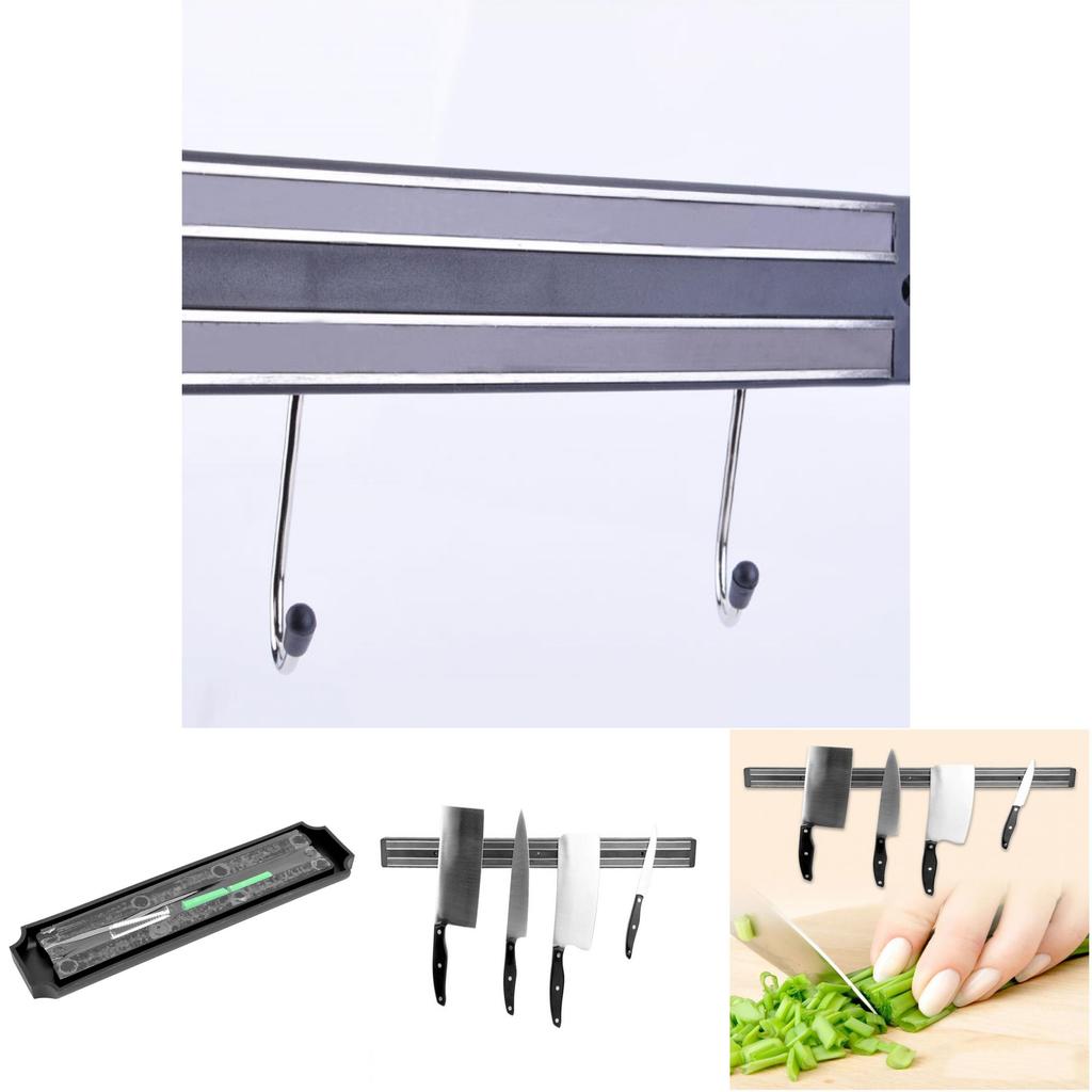 Magnetic Stainless Steel Wall Mount Knife Holder With Strong Magnetic Strip For Kitchen Storage