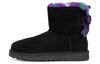 Bota Punk Mini Bailey Bow Xadrez 'Preto Roxo' Feminina 1130594-BLK