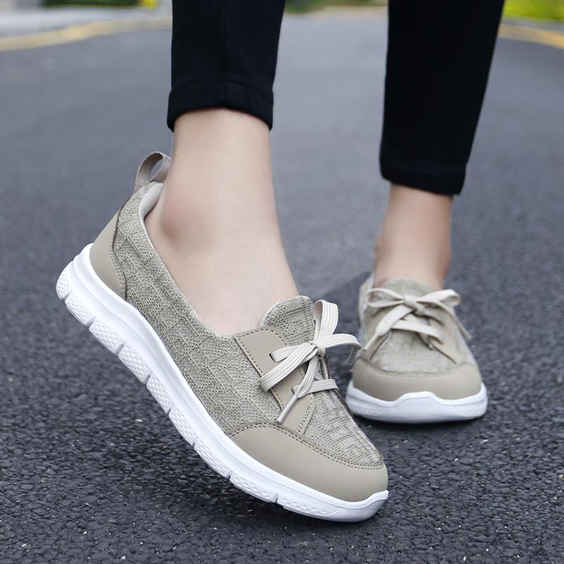 Women’s Summer Casual Outdoor School Student Shoes Lightweight Girls Sneakers Plus Size Slip on Shoes