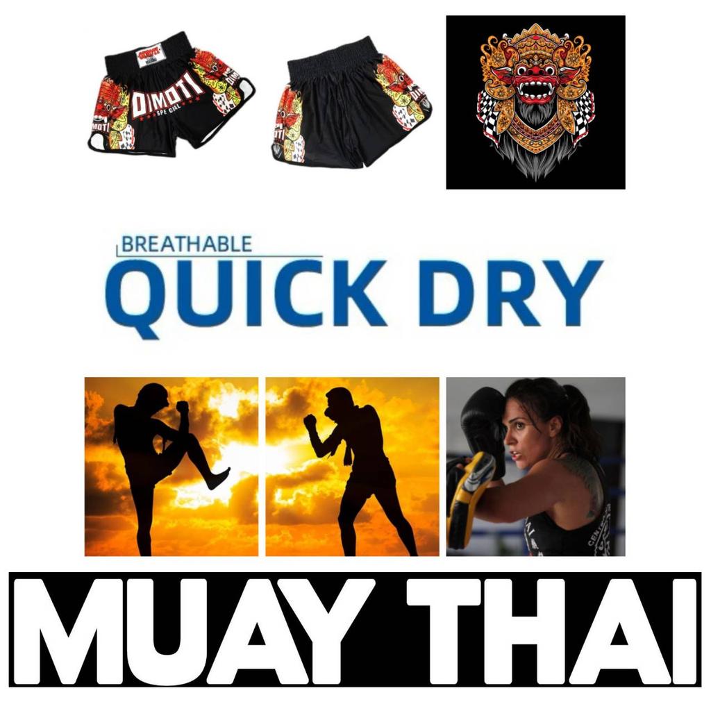 Barong Spirit Lion Leo Muay Thai Kickboxing Boxing MMA UFC Shorts Gym Sport Unisex Men Women Workout Quick Dry Print Elastic High Waist Training