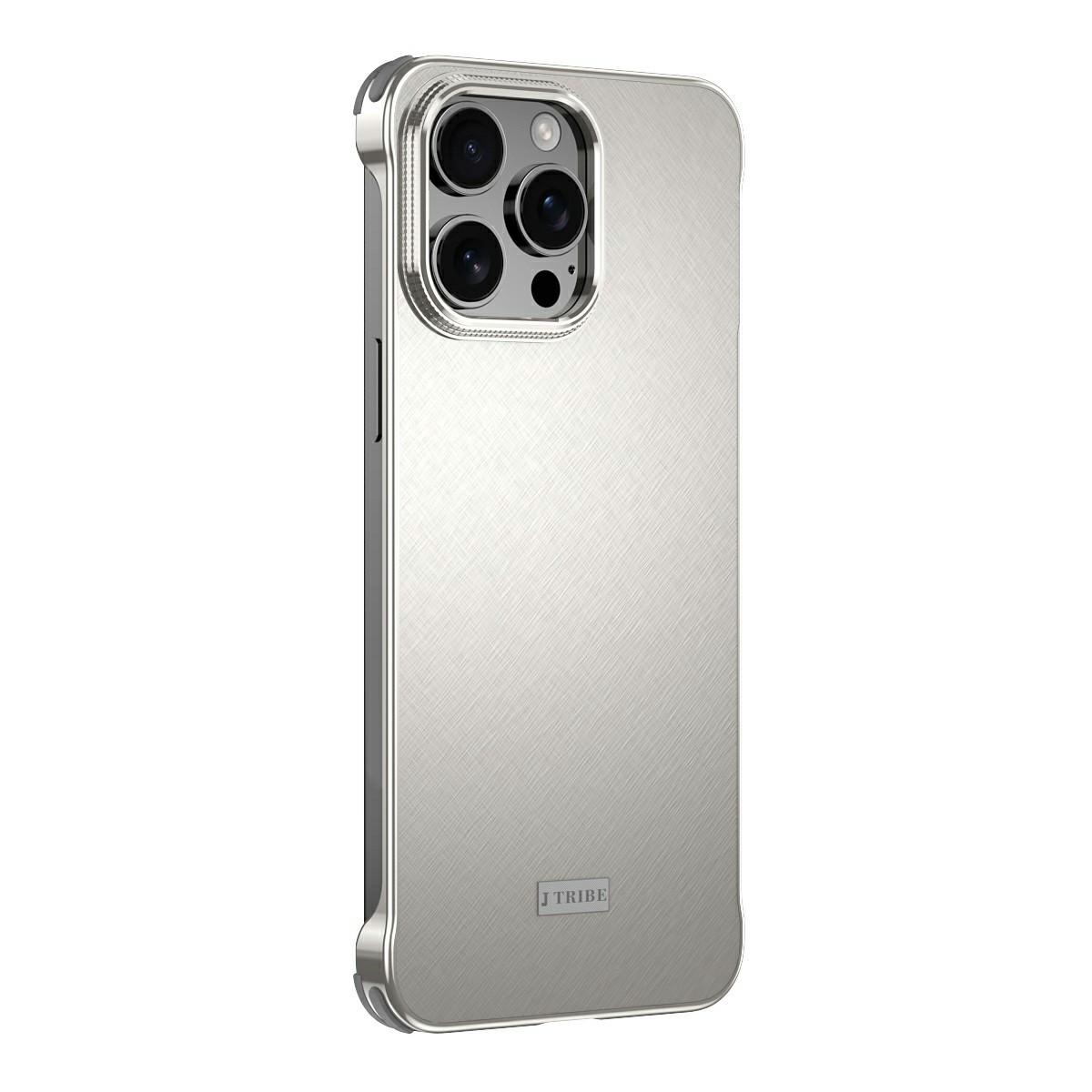 

For iPhone 16 Pro Max Case PC + Silicone + Alloy Matte Phone Cover A