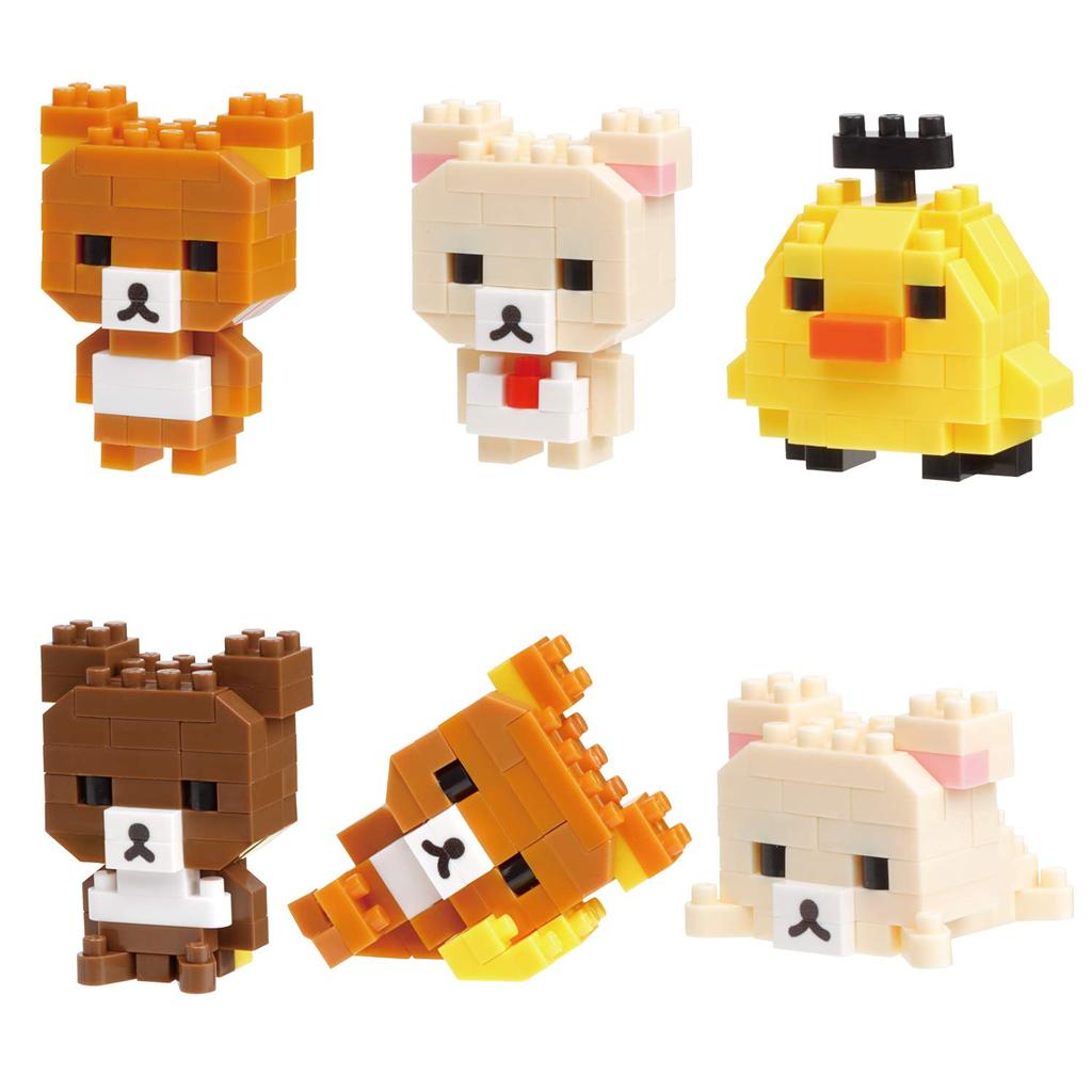 Nanoblock Mini Nano Rilakkuma 1BOX 6 6 Types In Total (BOX) NBMC_17S = Pieces,