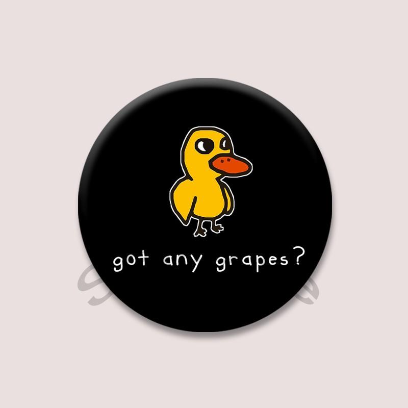 Cartoon Duck Cat with Flag Brooch Creative Funny Animal Words Lapel Pins DIY Backpack Hat Accessories Jewelry Badge for Friends