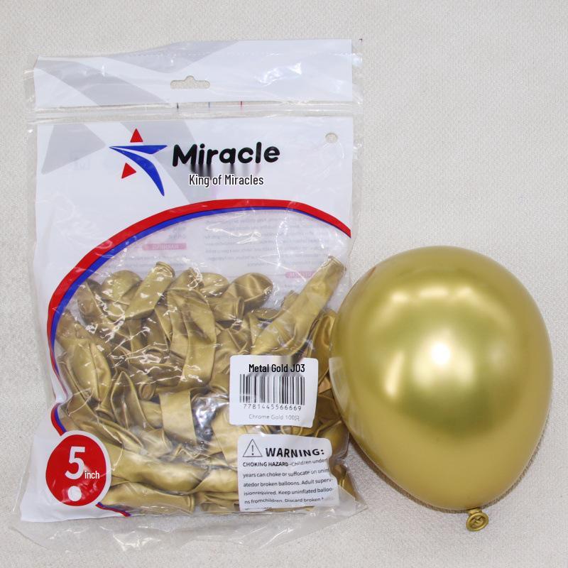 Miracle Star 5-inch Latex Balloons, 100 pcs - Ideal for Children's Birthday Party, Wedding Celebration, Room Decoration.