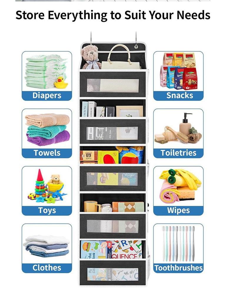 Large Capacity Hanging Storage Bag for Clothes and Toys - Non-Woven, Ideal for Dorms and Bedrooms