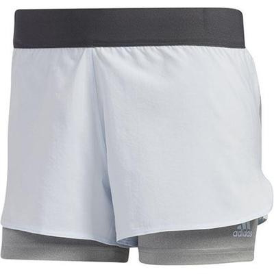 Ask 2 In 1 Running Training Fitness Shorts Women Shorts Light-Gray FL2404