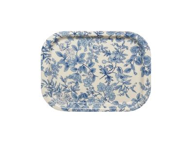 TATSU-CRAFT NS Tray, S-Square, 27cm, Rest Blue, with Non-Slip Surface, Stylish Plastic, SquareRectangular, Western-Style Tray, Non-Slip, Square,
