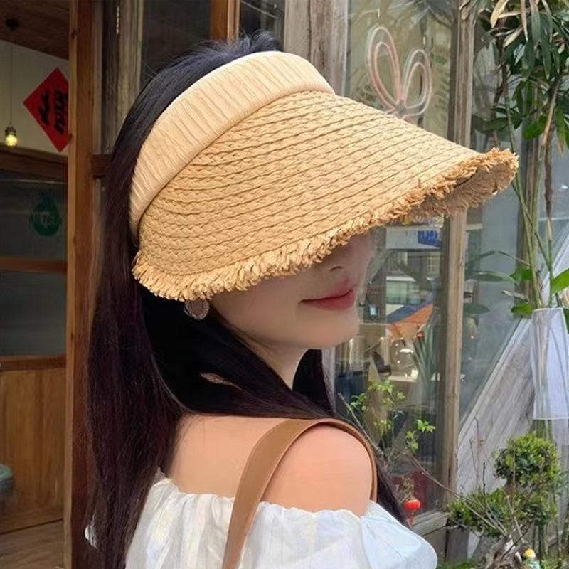 Women's Straw Hat Summer Sun Shading Hat Sun Shading Hat Tourism Vacation Beach Beach Hat