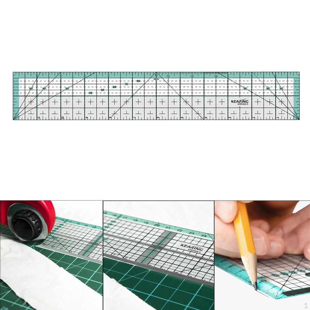 Quilting Ruler AntiSlip Sewing Patchwork Multifunctional Templates for