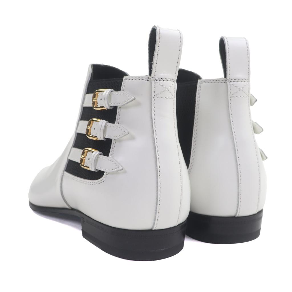 Pristine GUCCI short boots white leather mens 7.5 596918 Used