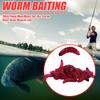 50Pcs Plastic Fishing Lures Artificial Bread Worm Fishing Lure Fake Worms for Bass Trout Freshwater Saltwater
