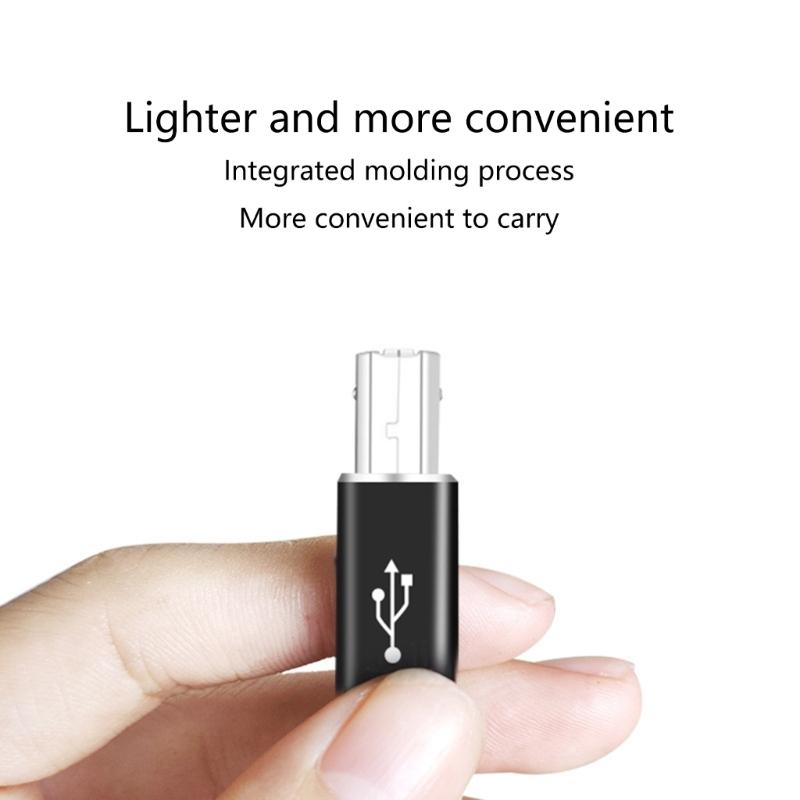 Type C Female To Square Male USB Adapter for Fast Data Transfer Power Adapter for Laptops Mobile Phones Tablets