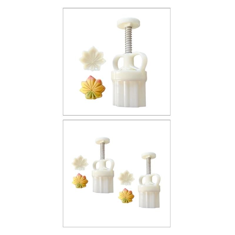 Maple Leaf Shape Desserts Mold Durable Chinese Pastry Mold Practical Hand Press Mould Versatile Pastries Baking Tool