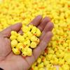 Cute Yellow Duck Miniature Figurine Ornaments Simulated Animal Resin Charms Crafts Micro Landscape Decoration Accessories