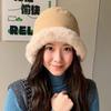 Plush Hat, Fisherman Hat, Female, Big Head Circumference, Ear Protection Hat, Toe Cap, Thick Cotton Hat