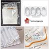 Shower Curtain with Cute Cartoon Design - Dry & Wet Separation, Punch-Free Installation