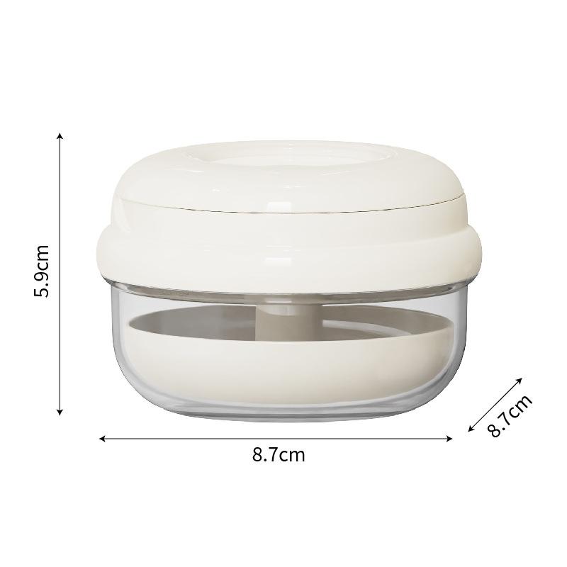 

Multifunctional Double-layer Dental Brace Cleaning Storage Box, Portable and Sealed Denture Cleaning Box, Round Elastic Lifting Dental Brace Box белый