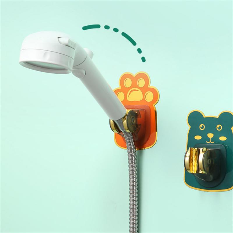 

Shower Head Holder Cartoon Bathroom Punch-Free Shower Bracket Base Adjustable Self-Adhesive Shower Nozzle Bracket Bathroom Tools