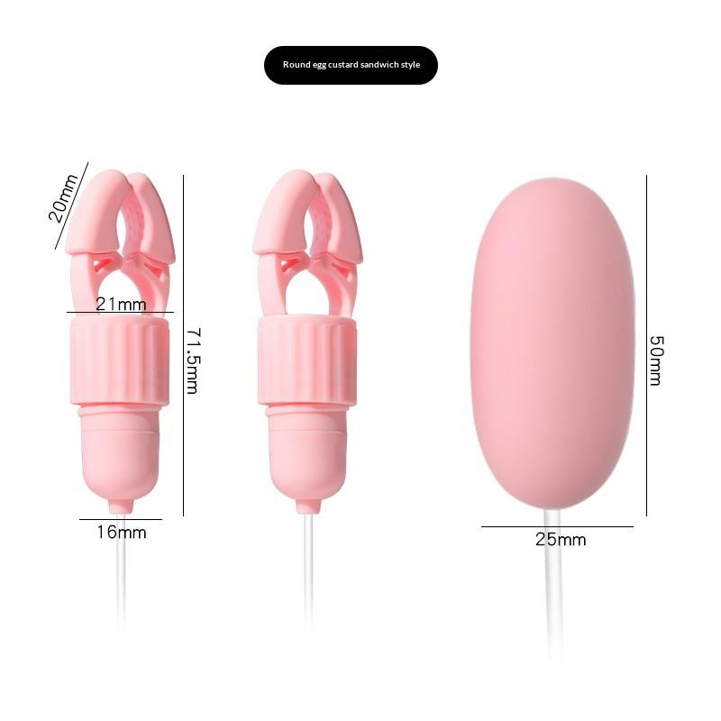 Nipple Clamps Vibrator Breast Massage Tongue Licking Sucking Vibrating Clit Stimulator Female Maturbator Adult Sex Toy For Women