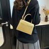 Summer fashion popular new commuter simple temperament solid color trend shoulder crossbody handbag