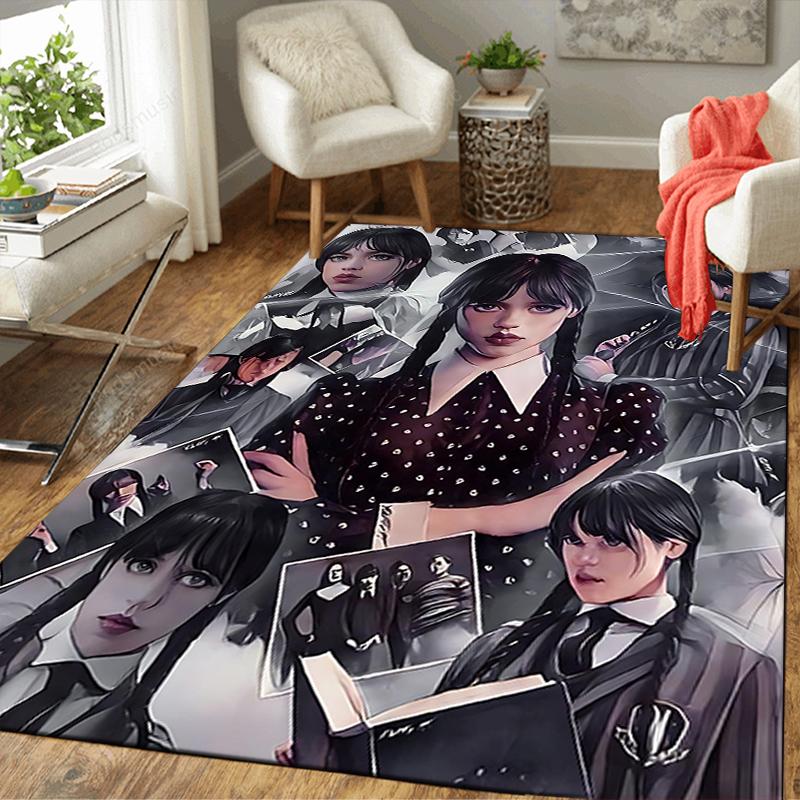 1Pc Gothic Fashion Collage Rug, Office Carpet Indoor Outdoor Doormat, Non-Slip, Comfortable, Living, Christmas Halloween, Xmas Gift N1266