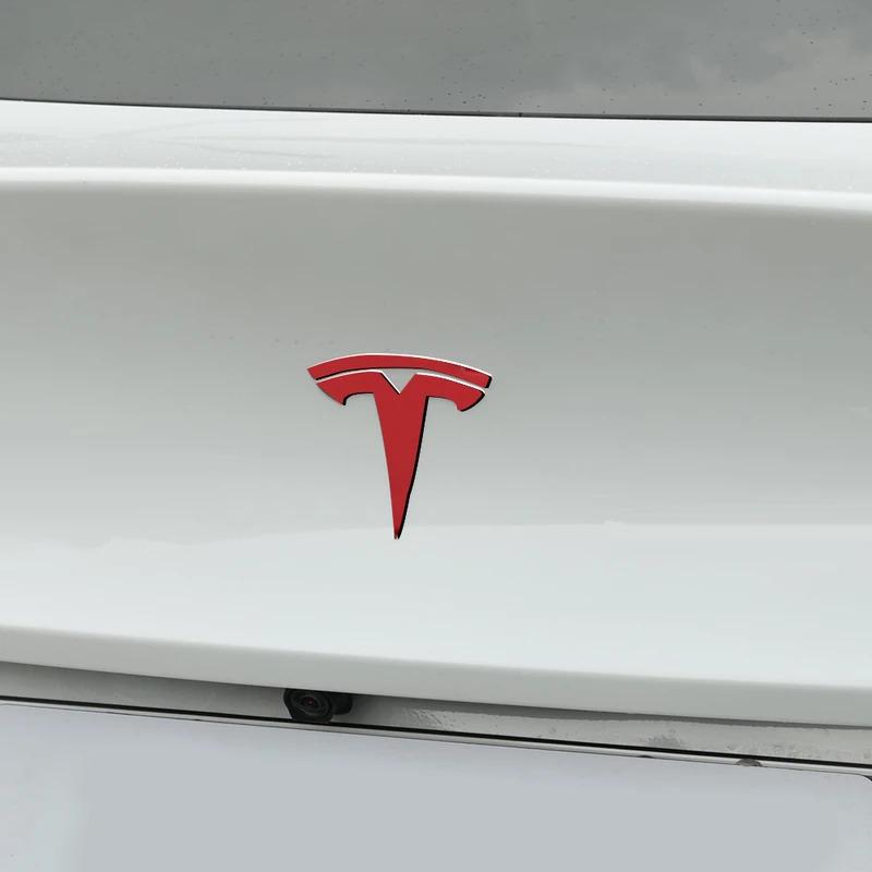 ZTOP1 3D Metal Car Front Emblem Grille Rear Trunk Emblem Sticker for Tesla Model 3 Model S Model X Coil Mod WYE K80 Roadster Invader