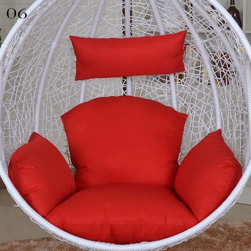 Hanging Swing Egg Chair Cushion Cover Patio Large Round Papasan Chair Pad Cover Empty (No Filling) Garden Lounger Cushion Cover