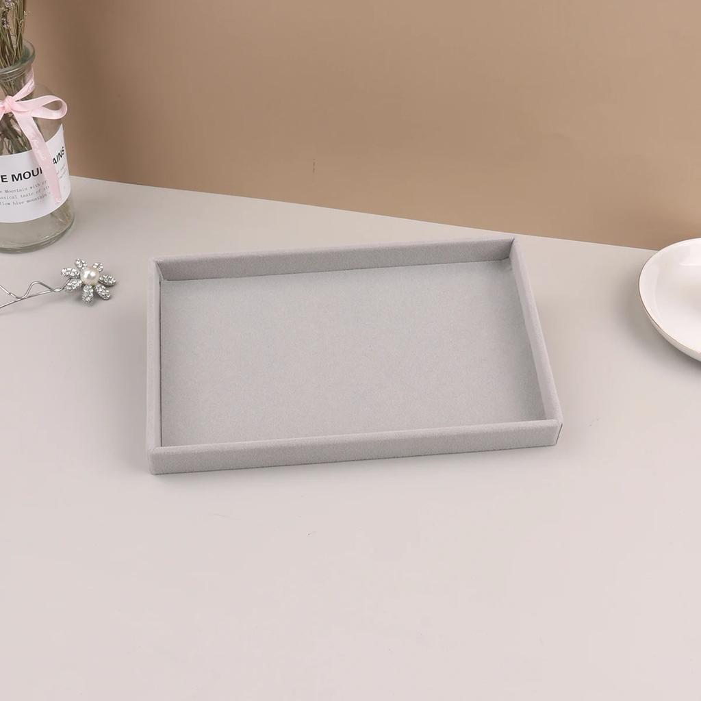 Velvet Jewelry Display Stackable Exquisite Jewellery Holder Portable Ring Earrings Necklace Organizer Box Organizator De Boys