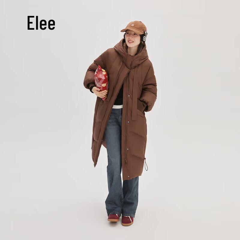 AILAIYI Damen Lange Kapuzen-Daunenjacke für den Winter