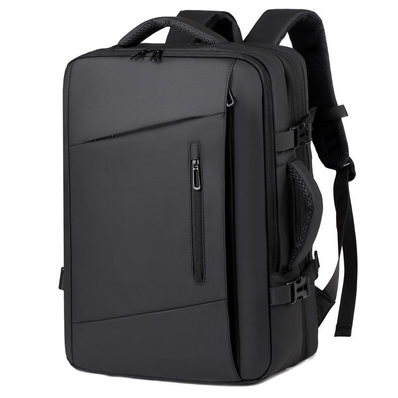 

Expandable Water-Repellent Business Commuter Backpack with Laptop Compartment & Wet/Dry Separation чёрный