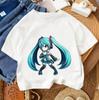Children Casual Tee Hatsune Miku Cute Kawaii Print 2026 Summer Boys Girls Street Fashion 314 Age