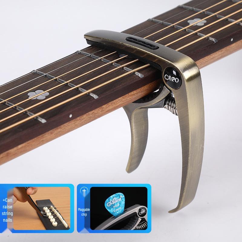 Metal Guitar Capo & Tuner Clip for Acoustic/Electric Guitars & Ukuleles