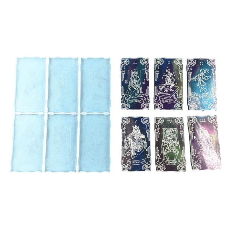 Easy To Use Tarot Card Silicone Mold Jewelry Making Tools Resin Casting Molds Silicone Material Suitable for DIY Crafts