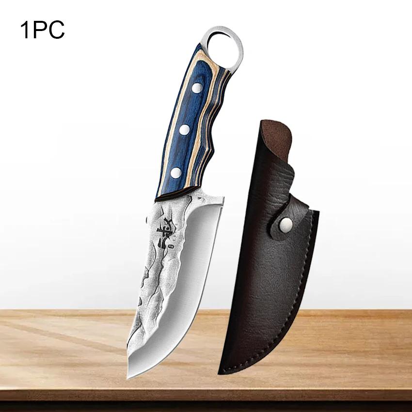 Professional Kitchen Meat Cleaver Knives Hand Forged Butcher Utility Knives Stainless Steel Boning Knife Chef Slicing Fruit